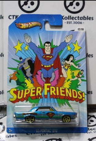 SUPER FRIENDS '65 PONTIAC GTO MATTEL HOT WHEELS 02/06 DC COMICS WARNER BROS. 2012