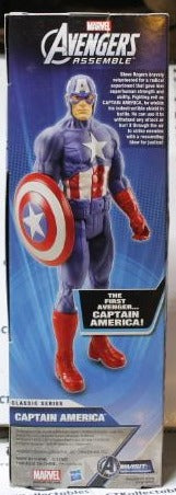 CAPTAIN AMERICA 12” ACTION FIGURE AVENGERS ASSEMBLE TITAN HERO SERIES MARVEL COMICS HASBRO 2013