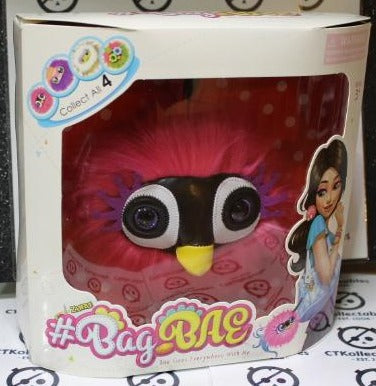 BAG-BAE BY ZURU Pink Fluff Ball Keychain Plush Toy Purse Accessory 2015