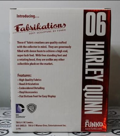 HARLEY QUINN - SOFT SCULPTURE BY FUNKO # 06 FABRIKATIONS MARVEL