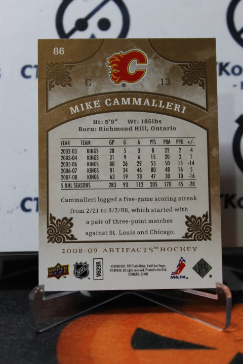 2008-09 UPPER DECK ARTIFACTS MIKE CAMMALLERI # 86 L A KINGS NHL HOCKEY CARD