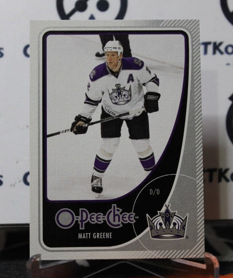 2010-11 O-PEE CHEE MATT GREENE # 454 L A KINGS NHL HOCKEY CARD