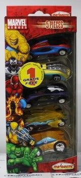 MARVEL HEROES MAJORETTE 5 PIECE COLLECTION MARVEL COMICS 2005