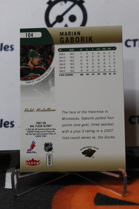2007-08 FLEER ULTRA MARIAN GABORIK # 104 MINNESOTA WILD NHL HOCKEY CARD