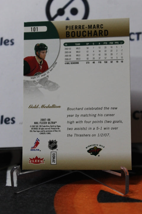 2007-08 FLEER ULTRA PIERRE-MARC BOUCHARD # 101 MINNESOTA WILD NHL HOCKEY CARD