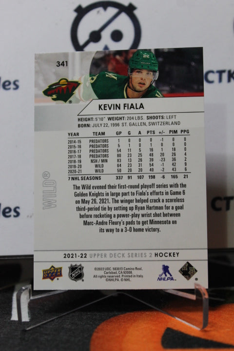 2021-22 UPPER DECK KEVIN FIALA # 341 MINNESOTA WILD NHL HOCKEY CARD