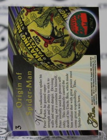 SPIDER-MAN # 3 WITH GREAT POWER MARVEL NON-SPORT TRADING CARD FLAIR 1994