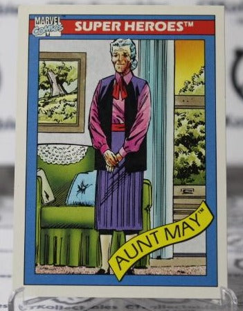 AUNT MAY # 28 MARVEL SUPER HEROES NM NON-SPORT TRADING CARD IMPEL 1990