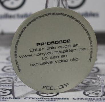 SPIDER-MAN PEEL MARVEL COLUMBIA FILMS 3D NON-SPORT TRADING CARD 2001