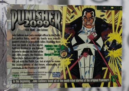 PUNISHER 2099 # 42 SKYBOX MARVEL MASTERPIECES NM SUPER HEROES NON-SPORT TRADING CARD 1993