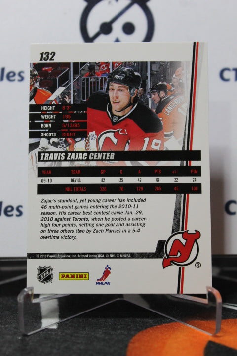 20010-11 PANINI DONRUSS TRAVIS ZAJAC # 132 NEW JERSEY DEVILS NHL HOCKEY TRADING CARD