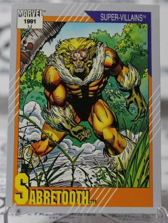SABRETOOTH # 56 NM X-MEN MARVEL SUPER HEROES NON-SPORT TRADING CARD 1991