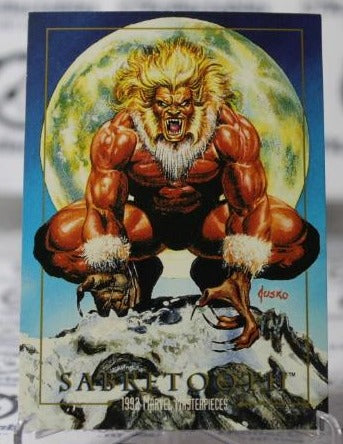 SABRETOOTH # 78 NM X-MEN MARVEL MASTERPIECES SUPER HEROES NON-SPORT TRADING CARD 1992