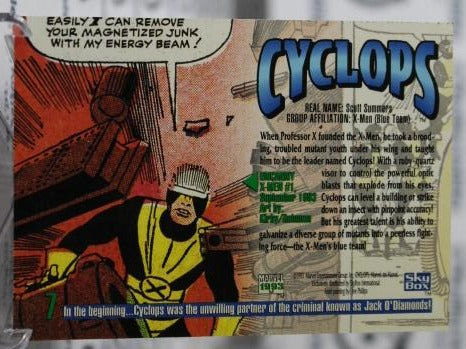 CYCLOPS # 7 X-MEN MARVEL MASTERPIECES NM SUPER HEROES NON-SPORT TRADING CARD 1993