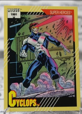 CYCLOPS # 51 X-MEN MARVEL NM SUPER HEROES NON-SPORT TRADING CARD IMPEL 1991
