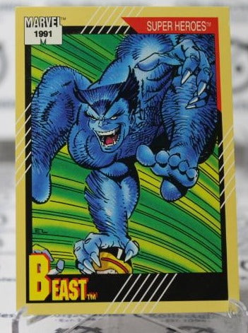 BEAST # 40 X-MEN MARVEL NM SUPER HEROES NON-SPORT TRADING CARD IMPEL 1991