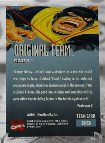 BEAST # 89 X-MEN '95 FLEER ULTRA MARVEL NM SUPER HEROES NON-SPORT TRADING CARD 1994