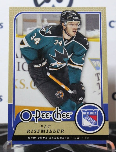 2008-09 O-PEE-CHEE PAT RISSMILLER # 117 NEW YORK RANGERS NHL HOCKEY CARD