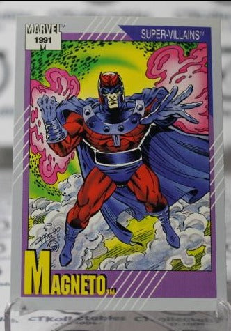 MAGNETO # 57 X-MEN MARVEL NM SUPER HEROES NON-SPORT TRADING CARD IMPEL 1991