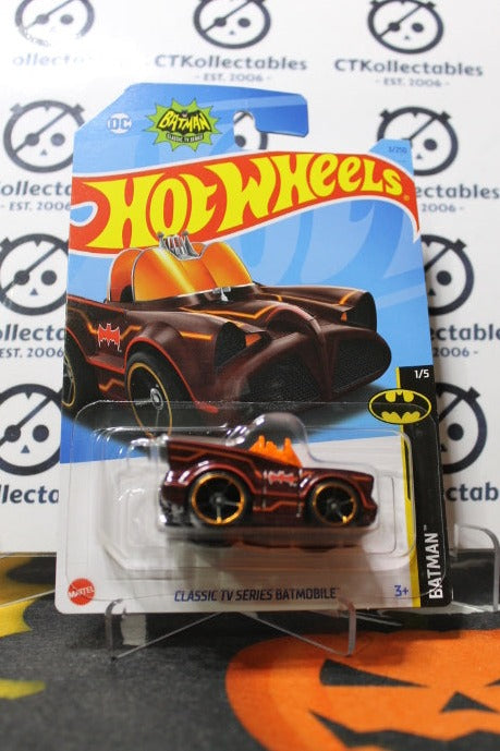 BATMAN MATTEL HOT WHEELS LONG CARD BLACK / ORANGE 3/250 BATMOBILE 1/5 DIE CAST WARNER BROS. DC COMICS 2022