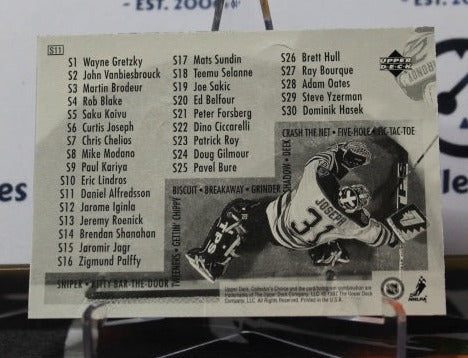 1997-98 UPPER DECK DANIEL ALFREDSSON # SU11 STICK-UMS OTTAWA SENATORS HOCKEY CARD