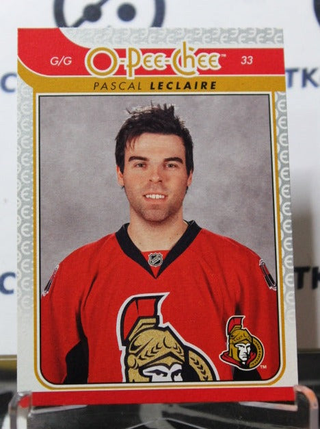 2009-10 O-PEE-CHEE PASCAL LECLAIRE # 213 OTTAWA SENATORS NHL HOCKEY CARD