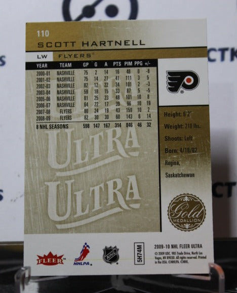 2009-10 FLEER ULTRA SCOTT HARTNELL # 110 PHILADELPHIA FLYERS NHL HOCKEY CARD