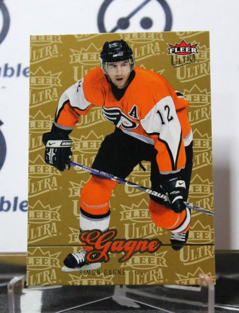 2007-08 FLEER ULTRA SIMON GAGNE # 54 PHILADELPHIA FLYERS NHL HOCKEY CARD