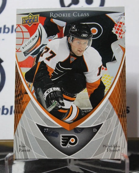 2007-08 UPPER DECK RYAN PARENT # 22 ROOKIE CLASS PHILADELPHIA FLYERS NHL HOCKEY CARD