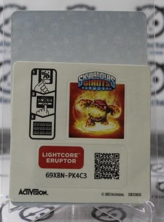 SKYLANDERS ERUPTOR GIANTS NM NON-SPORT ACTIVISION CARD 2011