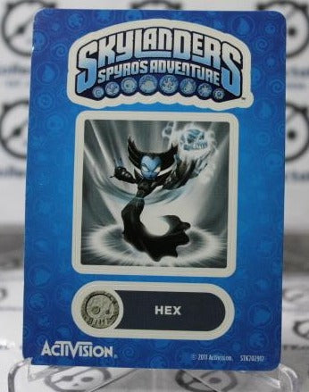 SKYLANDERS HEX SPYRO'S ADVENTURE NM NON-SPORT ACTIVISION CARD 2011
