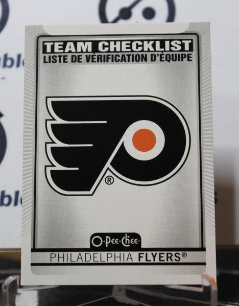 2021-22 O-PEE-CHEE TEAM CHECKLIST # 572 PHILADELPHIA FLYERS HOCKEY CARD