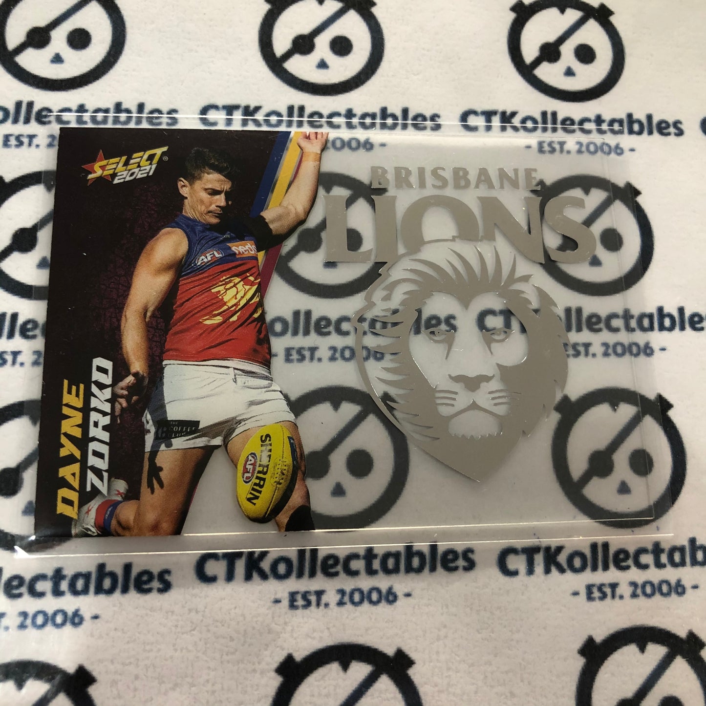 2021 AFL Footy Stars Club Acetate Dayne Zorko #CA8 Lions