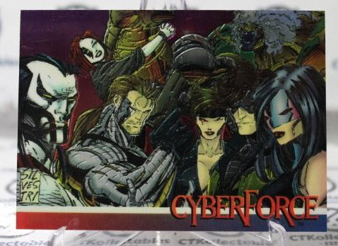 CYBERFORCE # 4 NON-SPORT IMAGE COMICS/WIZARD MAGAZINE PROMO CARD (CHROME) 1993