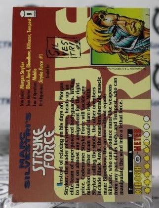 STRYKE FORCE # 9 NON-SPORT IMAGE COMICS/WIZARD MAGAZINE PROMO CARD (CHROME) 1993