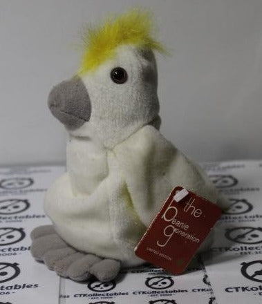 COLIN THE COCKATOO PRE LOVED PLUSH TOY BY THE BEANIE GENERATION 2000