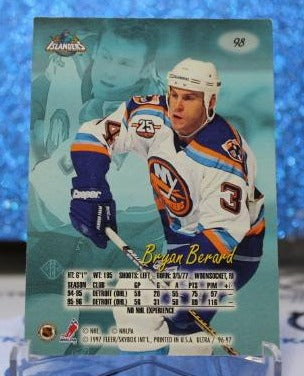 BRYAN BERARD # 98 RC FLEER 1996-97 NEW YORK ISLANDERS NHL HOCKEY TRADING CARD