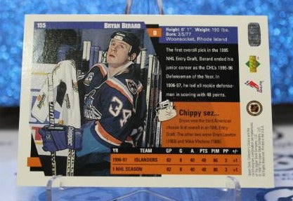 BRYAN BERARD # 155 RC UPPER DECK 1996-97 NEW YORK ISLANDERS NHL HOCKEY TRADING CARD