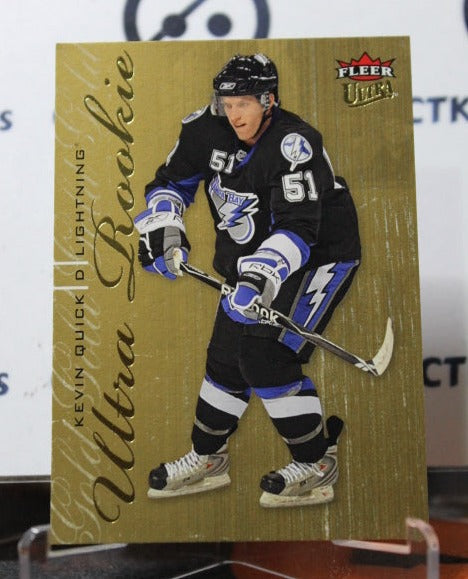 2009-10 FLEER ULTRA KEVIN QUICK # 224 ROOKIE TAMPA BAY LIGHTNING NHL HOCKEY CARD