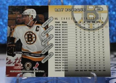 RAY BOURQUE # 66 DONRUSS 1996-97 BOSTON BRUINS NHL HOCKEY TRADING CARD