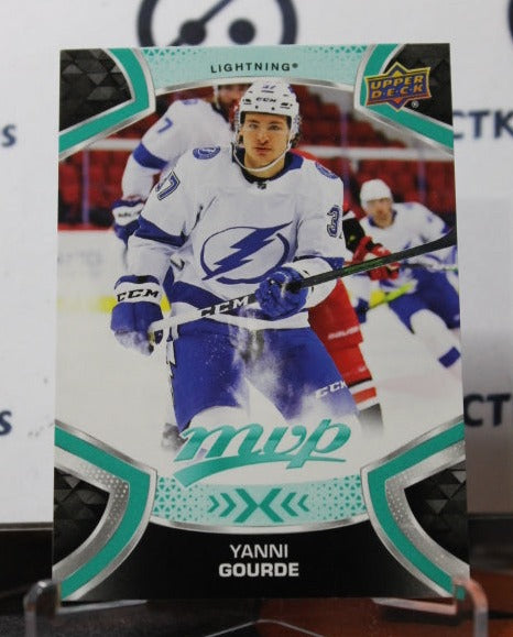 2021-22 UPPER DECK MVP YANNI GOURDE # 110 TAMPA BAY LIGHTNING HOCKEY CARD