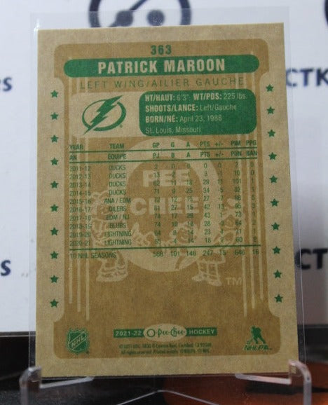 2021-22 O-PEE-CHEE PATRICK MAROON # 363 RETRO MARQUEE ROOKIE TAMPA BAY LIGHTNING HOCKEY CARD