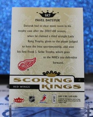 PAVEL DATSYUK # SK7 SCORING KINGS FLEER ULTRA 2009-10 DETROIT RED WINGS NHL HOCKEY TRADING CARD
