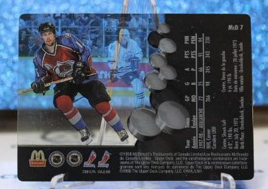 PETER FORSBERG # McD 7 McDONALD'S UPPER DECK 1998-99 COLORADO AVALANCHE NHL HOCKEY TRADING CARD