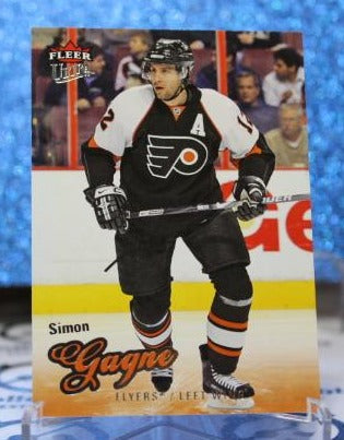 SIMON GAGNE # 70 FLEER ULTRA 2008-09 PHILADELPHIA FLYERS NHL HOCKEY TRADING CARD