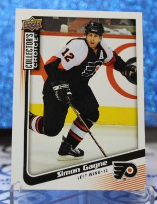 SIMON GAGNE # 135 UPPER DECK 2009-10 PHILADELPHIA FLYERS NHL HOCKEY TRADING CARD