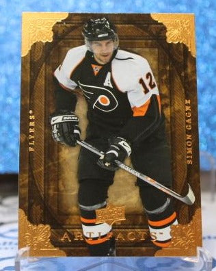 SIMON GAGNE # 28 ARTIFACTS UPPER DECK 2008-09 PHILADELPHIA FLYERS NHL HOCKEY TRADING CARD