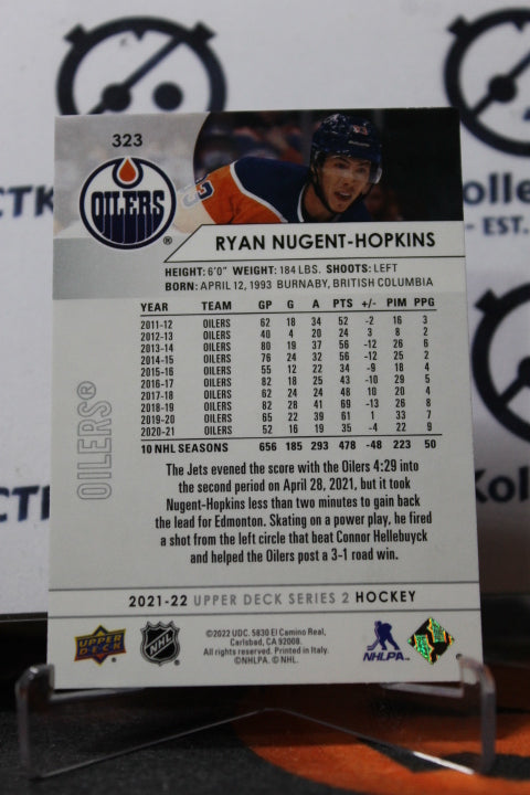 2021-22 UPPER DECK RYAN NUGENT-HOPKINS # 323 EDMONTON OILERS HOCKEY CARD