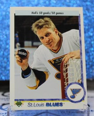 BRETT HULL # 233 UPPER DECK 1995-96 ST. LOUIS BLUES NHL HOCKEY TRADING CARD