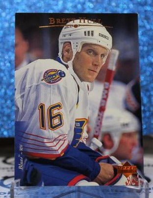 BRETT HULL # 486 UPPER DECK 1995-96 ST. LOUIS BLUES NHL HOCKEY TRADING CARD
